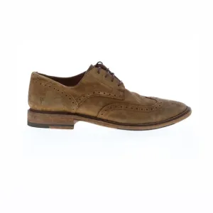 Frye men's paul wingtip oxford dress shoes lace up 12 suede brown