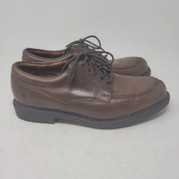 Frye | Mens Taylor Lace up Leather Oxford Shoes Brown
