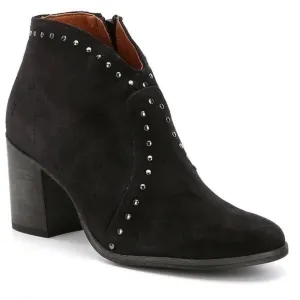 Frye Nora Black Stud Suede Western Boots Size 9.5