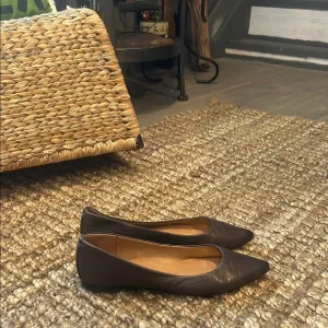 Frye Sienna Ballet Flats Leather Womens Shoes Pointy Toe Size 8