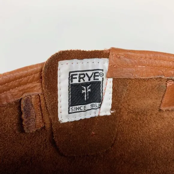 Frye Veronica Slouch Boots Tall Tan Leather Women’s 10
