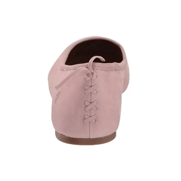 Frye Women's Regina Pointed Toe Leather Ballet Flats Lilac Size 8