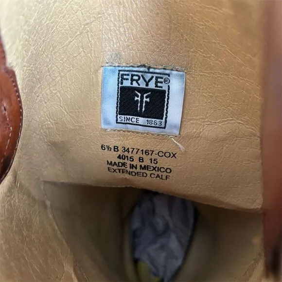 Frye Women's Melissa Button 2 Knee High Riding Boots Brown Size 6.5 B