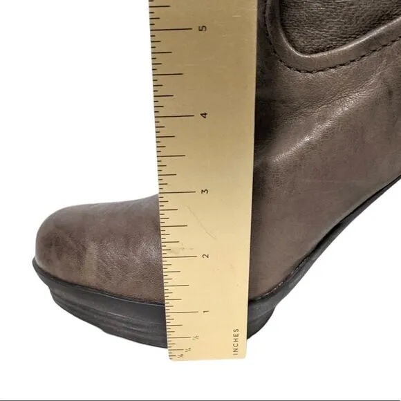 FRYE Mimi Scrunch Leather Platform Boots 7