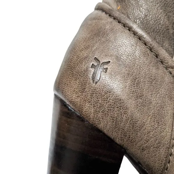 FRYE Mimi Scrunch Leather Platform Boots 7