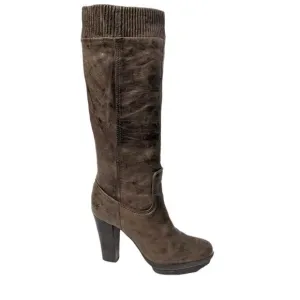 FRYE Mimi Scrunch Leather Platform Boots 7
