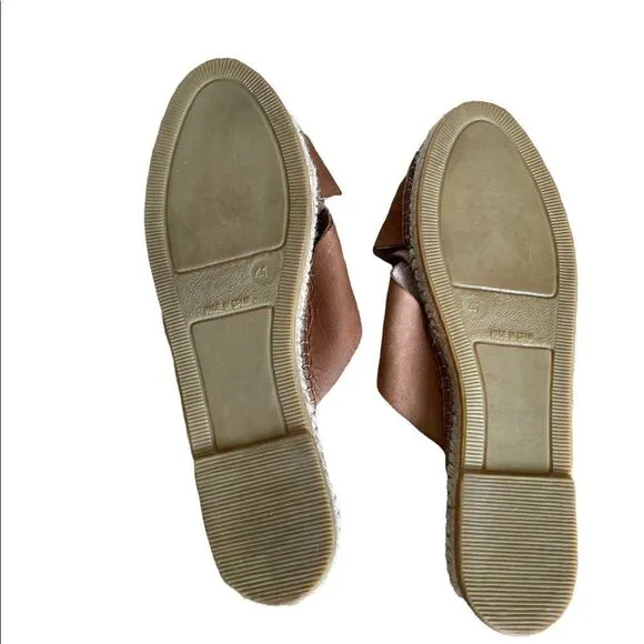 Gaimo Anthropology Espadrille Tan Sandals Size 9.5
