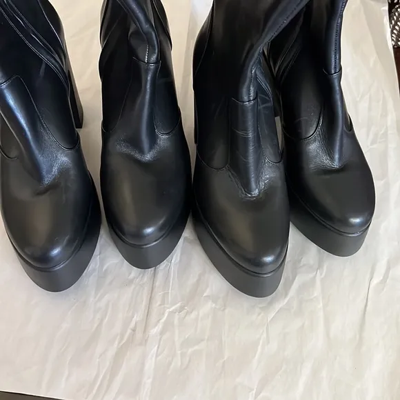 GBLevi Tate Leather Platform Mid Boots
