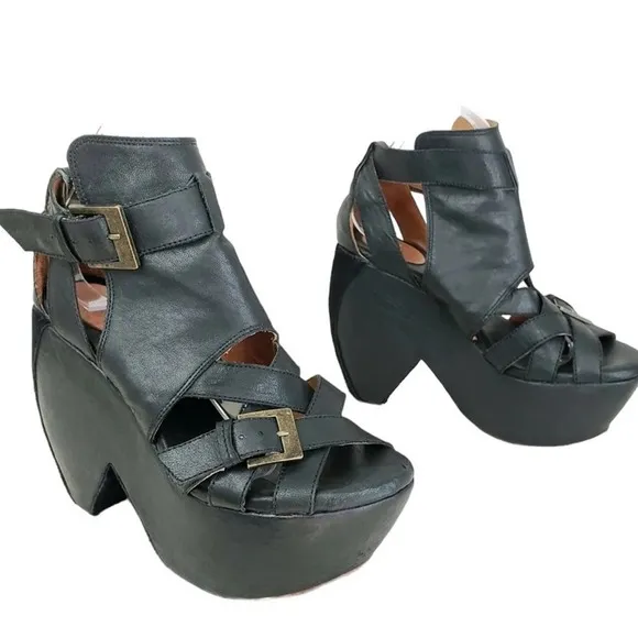 Gee Wawa Shannon Platform Wedge Sandals  9