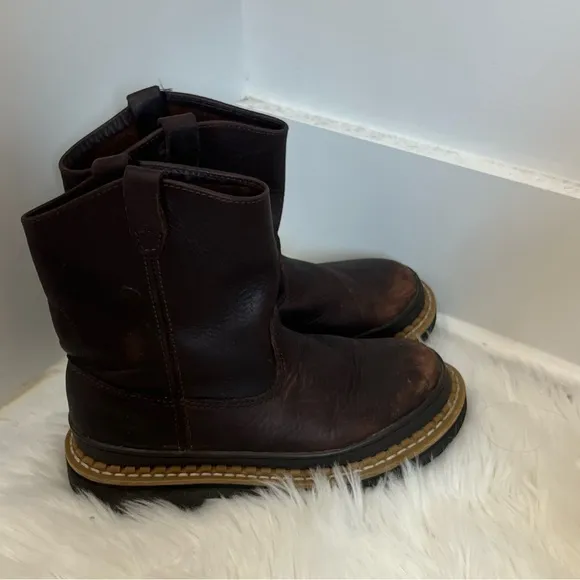 Georgia Kids' Little Georgia Giant Wellington brown boots size 4