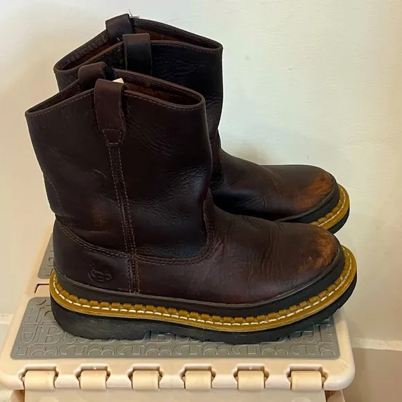 Georgia Kids' Little Georgia Giant Wellington brown boots size 4