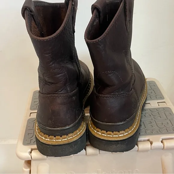 Georgia Kids' Little Georgia Giant Wellington brown boots size 4