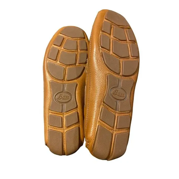 G.H. Bass &amp; Co. Mens Amalfi Leather Loafers Size 10.5 M Tan Slip-On Moccasin