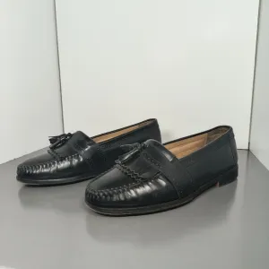 G.H Bass Weejuns Frazier Men's Black Frazier Kiltie Tassel Loafers size 9.5 D