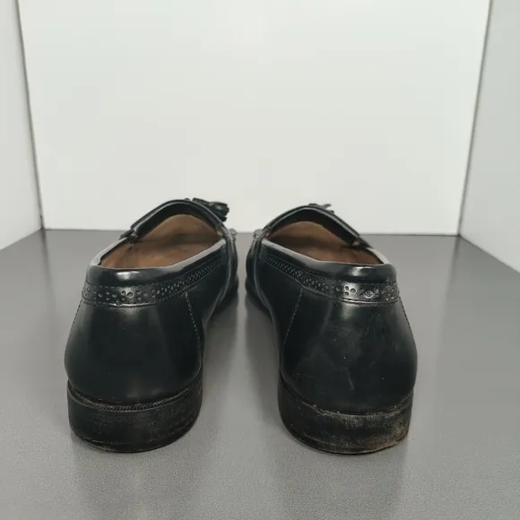 G.H Bass Weejuns Frazier Men's Black Frazier Kiltie Tassel Loafers size 9.5 D