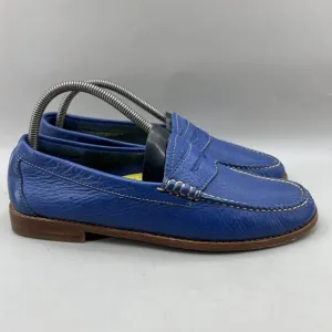 G.H. Bass Weejuns Whitney Penny Loafers Women Size 10 M Blue Leather Low Shoes