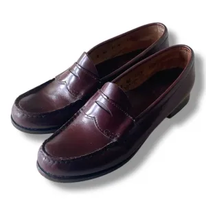G.H.Bass Women’s Willa Flat Strap Weejuns Loafer Brown Size 8AA Minimalist