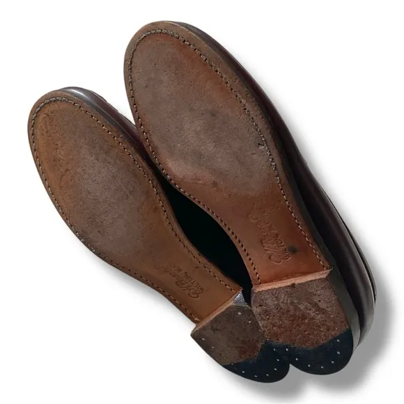 G.H.Bass Women’s Willa Flat Strap Weejuns Loafer Brown Size 8AA Minimalist