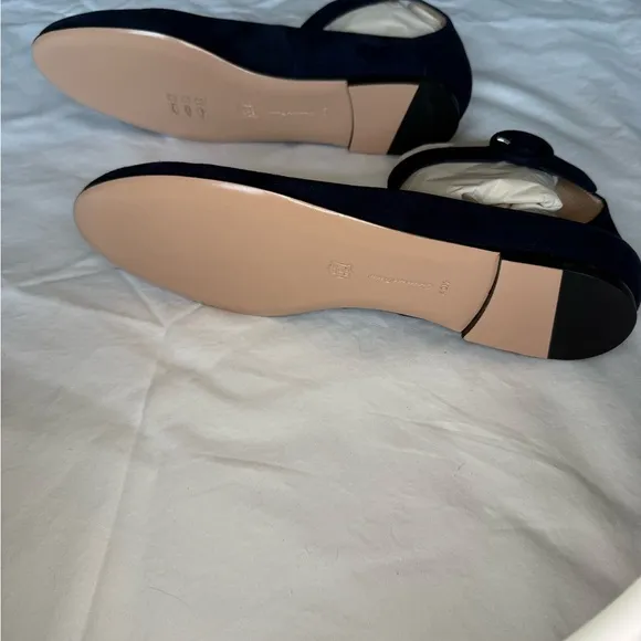 Gianvito Rossi Navy Women's Ballet Flats