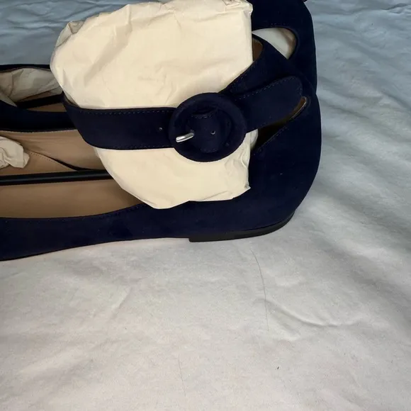Gianvito Rossi Navy Women's Ballet Flats