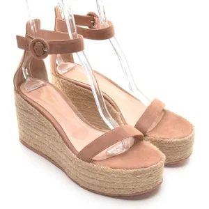 Gianvito Rossi Portofino Praline Espadrille Sandals 41