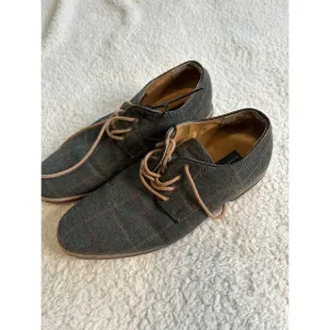 Giorgio Brutini Green Derby Dress Plaid Gingham Shoes - Men's 8