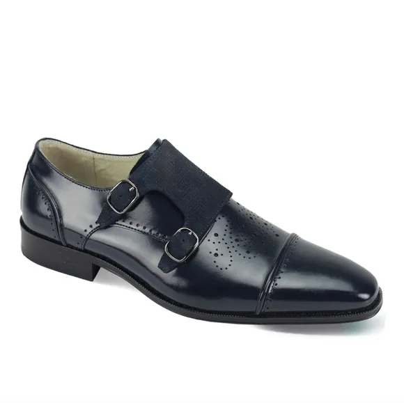 GIOVANNI OSCAR MONK STRAP LACE UP DRESS SHOES SIZE 10.5 MEN'S
