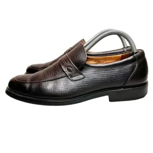 Giovanni Valentino Men’s Dress Shoes Loafers  Dark Brown Size 9 Dress Shoes