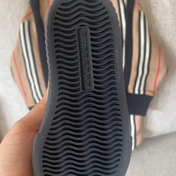 Girls Burberry Dress size 4 and Burberry high top sneakers size 27 (10c)