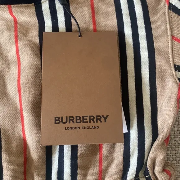 Girls Burberry Dress size 4 and Burberry high top sneakers size 27 (10c)