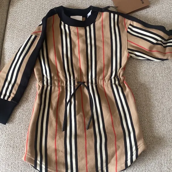 Girls Burberry Dress size 4 and Burberry high top sneakers size 27 (10c)