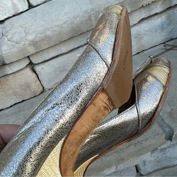 GIUSEPPE Zanotti design 2.5&quot; heel peep toe pumps heels Sz 35.5 made in Italy