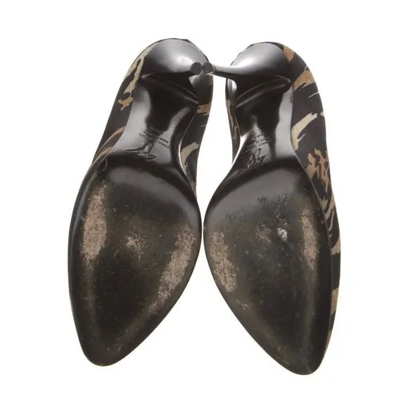 Giuseppe Zanotti Leopard Animal Print Stiletto Heel Pump EU 38.5 US 8.5