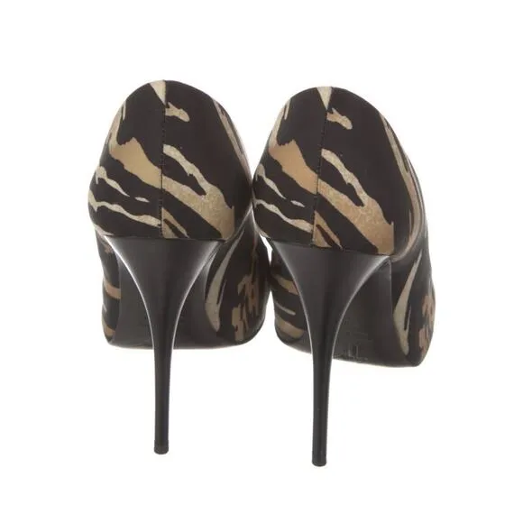 Giuseppe Zanotti Leopard Animal Print Stiletto Heel Pump EU 38.5 US 8.5