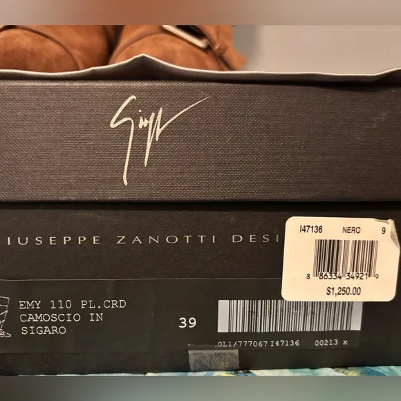 Giuseppe Zanotti Sigaro Stiletto Boots, Excellent Condition, Size 39/8.5