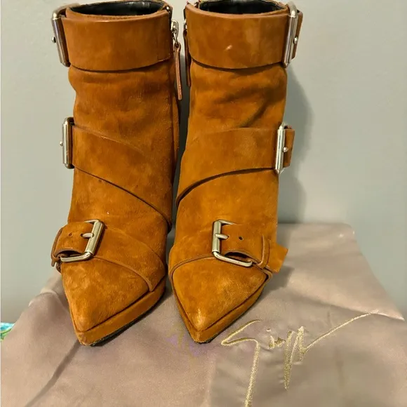 Giuseppe Zanotti Sigaro Stiletto Boots, Excellent Condition, Size 39/8.5