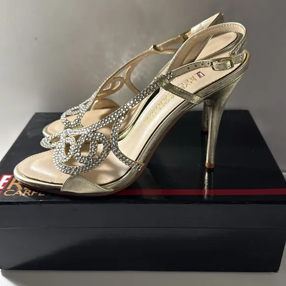 Gold Stiletto Heels