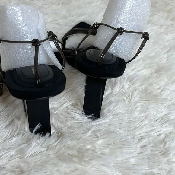Good American Cinder-F*-Rella Wedge Lucite Heels Size 7.5 New