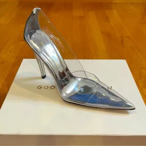 Good American Cinder-F*cking-Rella Glass Pump Shoes Size 9 NWT