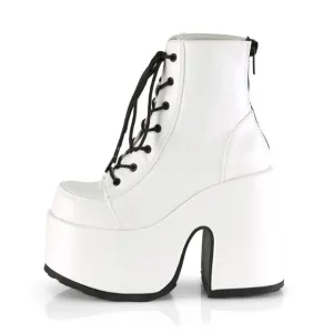 Gothic High Heel Platform Lace Up Ankle Boots
