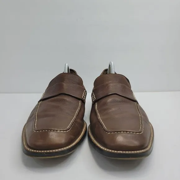 Gravati Hand Made In Italy Men's Dress Shoes Brown Leather 6769 US Size 13M