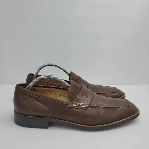 Gravati Hand Made In Italy Men's Dress Shoes Brown Leather 6769 US Size 13M