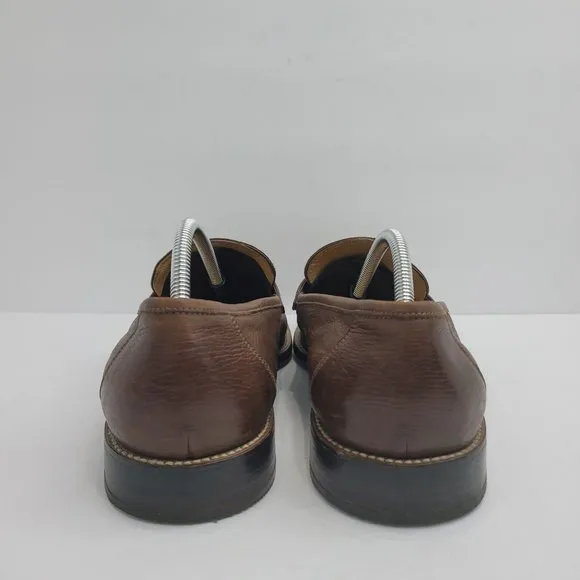 Gravati Hand Made In Italy Men's Dress Shoes Brown Leather 6769 US Size 13M