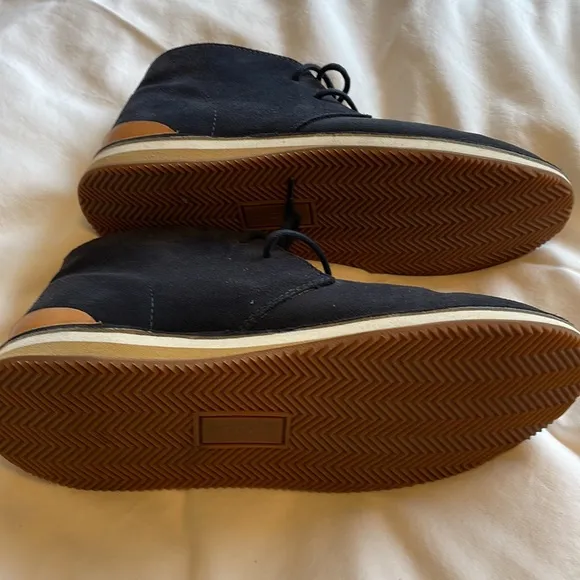 Greats navy suede boots