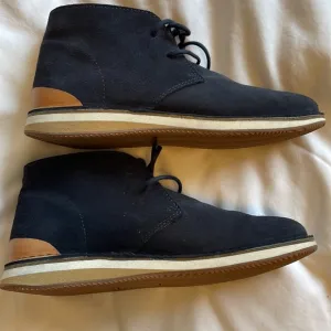 Greats navy suede boots