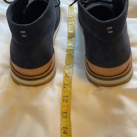 Greats navy suede boots