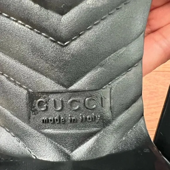 Gucci Black Jelly Platform Sandals Sz 35 Us 5