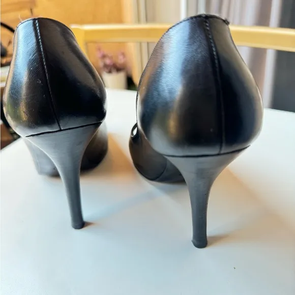 Gucci Black Women's Peep-Toe Heels