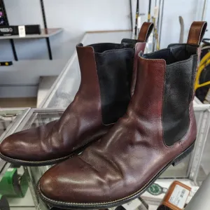 Gucci Chelsea Boots in Brown and Black Leather