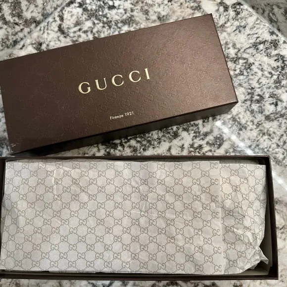 Gucci GG Canvas Ballet Flats Cocoa Bow Women’s Size 8 US / 38 EU – With Box